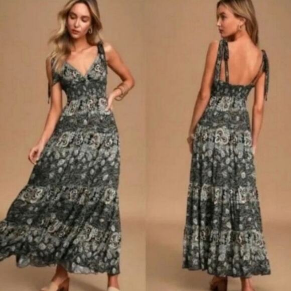 Free People Let's Smock About It Medium Midi Dress - Picture 1 of 8